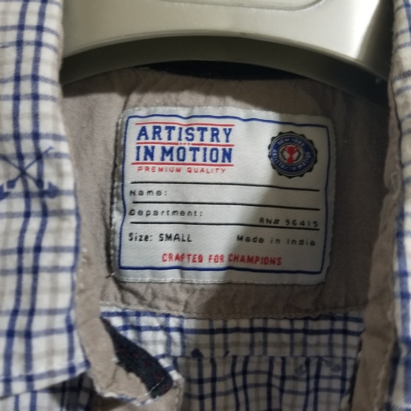 Artistry in Motion Oar Button Down Mens Small - Picture 3 of 3